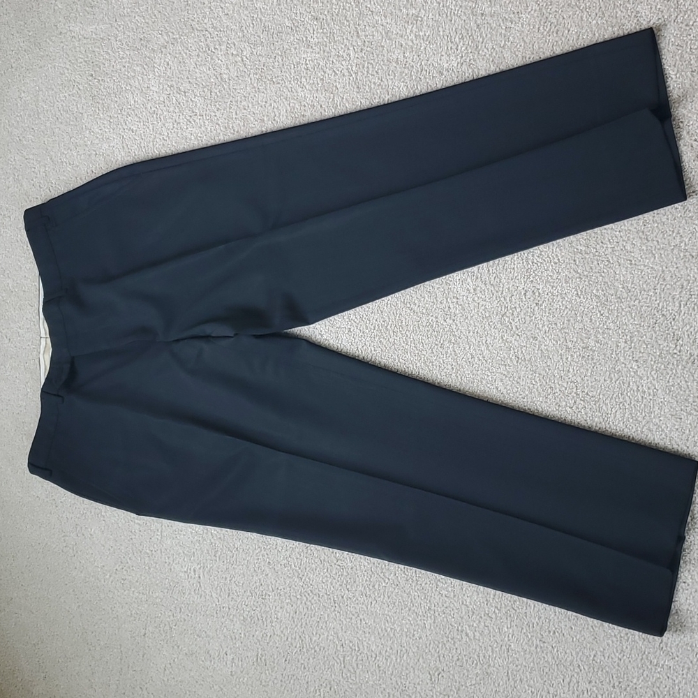 Pazoni Romeo Style 712F Vigin Wool Black Pants Size 36 Made in Italy